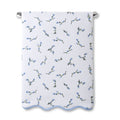 Floral Scallop Towel by Kassatex in Cornflower Blue at Fig Linens and Home 2