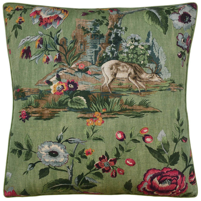 Forest Lodge Green Decorative Pillow by Ryan Studio 22" x 22" Decorative Pillow Green at FIG LINENS AND HOME 1