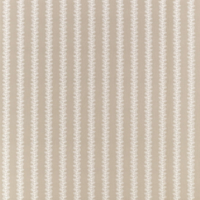 Ryan Studio Pillows in French Stripe Beige Fabric Swatch - Anna French for Thibaut
