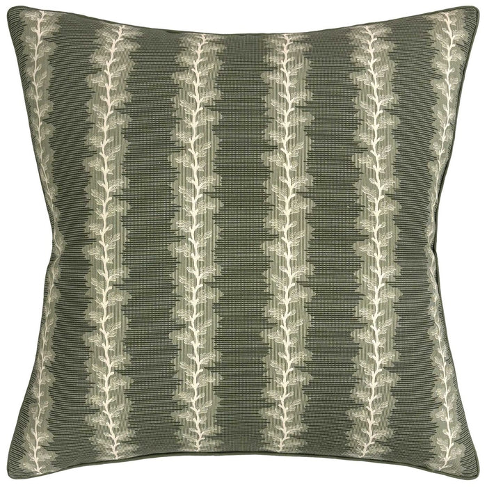 French Stripe Green Decorative Pillow by Ryan Studio at Fig Linens and Home