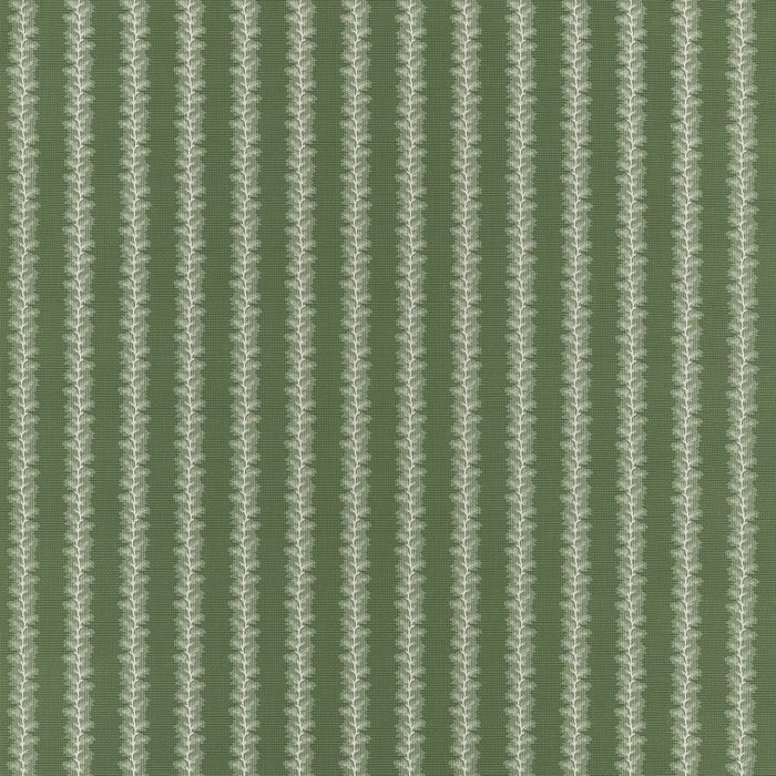 Swatch of French Stripe Green Fabric - Anna French by Thibaut at Fig Linens and Home