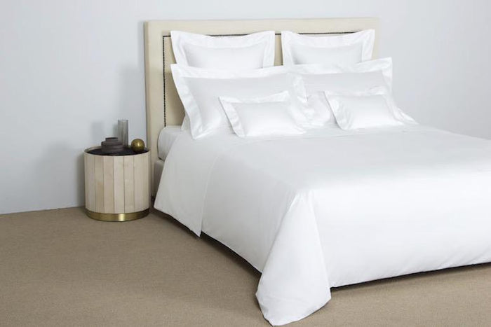 Frette Single Ajour White Bedding | Fig Linens and Home