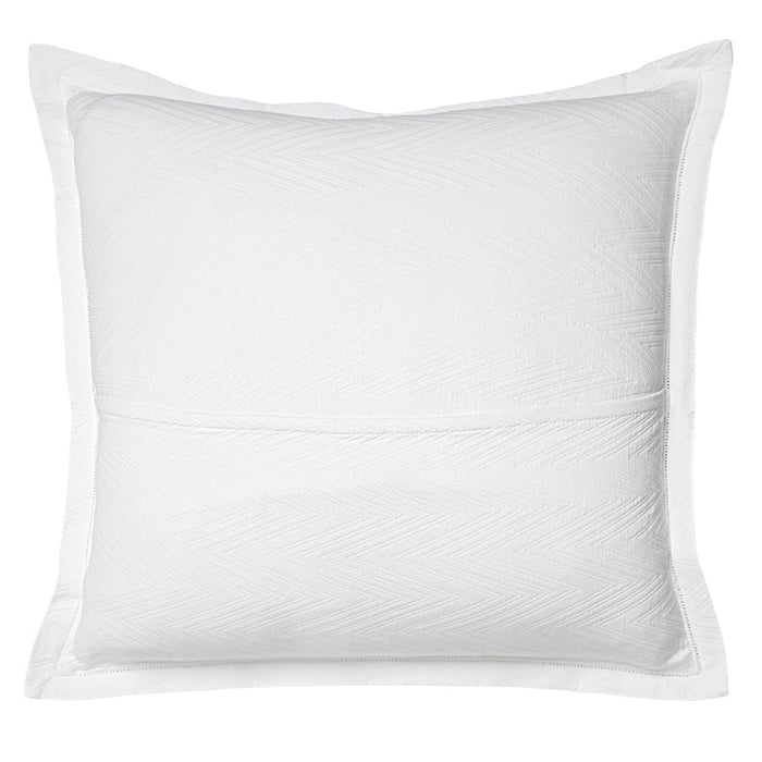 Euro Sham Back - Frisco Matelasse Bedding by Kevin O'Brien Studio at Fig Linens and Home