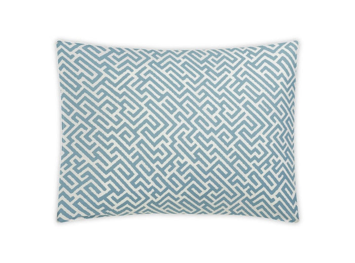 Matouk Schumacher Gabriel King Sham 21 x 36, corded edge Indigo