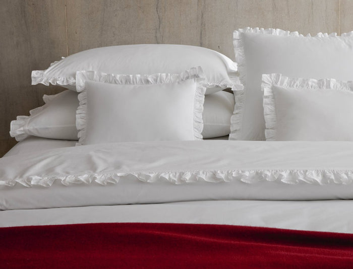 Georgia Ruffled Bedding by Matouk at Fig Linens and Home - Lifestyle Detail 4