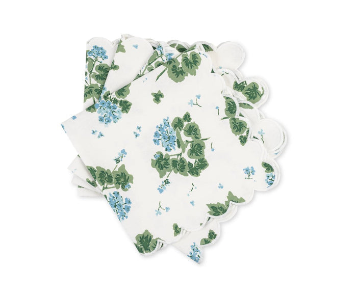 Geranium Napkins Blue by Matouk x Tillet at Fig Linens and Home