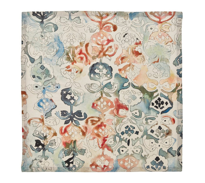 Giverny Napkin in Multi, Set of 4 Kim Seybert Multi 21"L x 21"W x 0.1"H - Set of 4 Napkins at FIG LINENS AND HOME 4