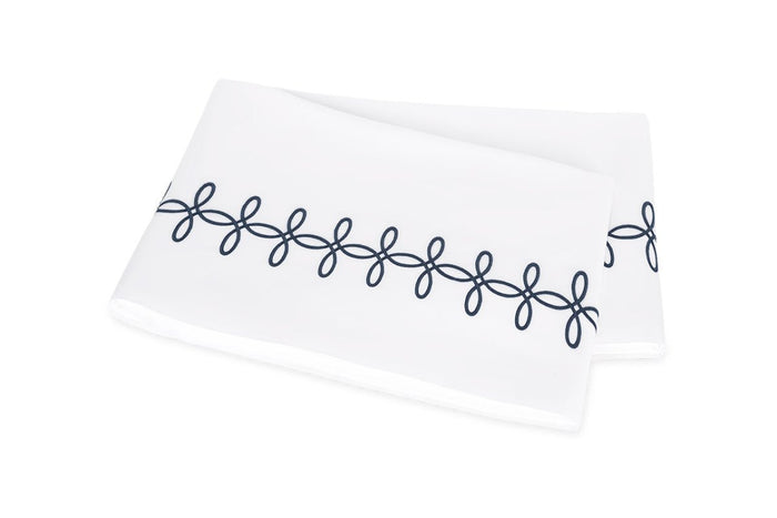 Flat Sheet - Gordian Knot Baltic Percale Bedding by Matouk at Fig Linens and Home