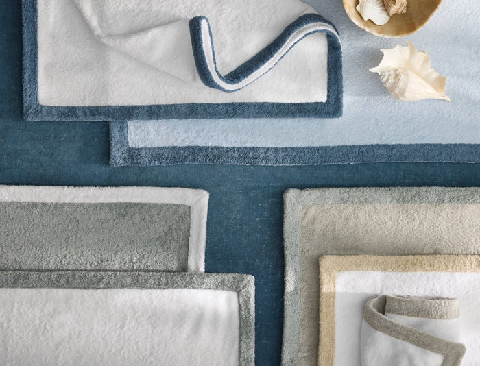 Helios Beach Towels by Matouk at Fig Linens and Home - Lifestyle View 1