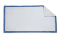 Helios Light Blue and Sea Beach Towel - Matouk Pool Towels at Fig Linens and Home 1