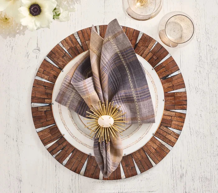 Henley Brown/Multi Napkin Detail 4 | Kim Seybert at Fig Linens and Home