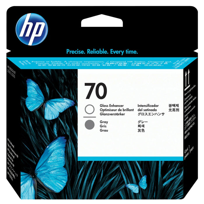 HP 70 (C9410A) Gloss Enhancer and Gray Printhead