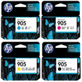 HP 905 Black and Color Ink Cartridge (Combo 4 Pack)