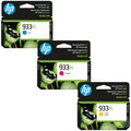 HP 933XL Cyan, Magenta, Yellow Ink Cartridge- 3 Pack