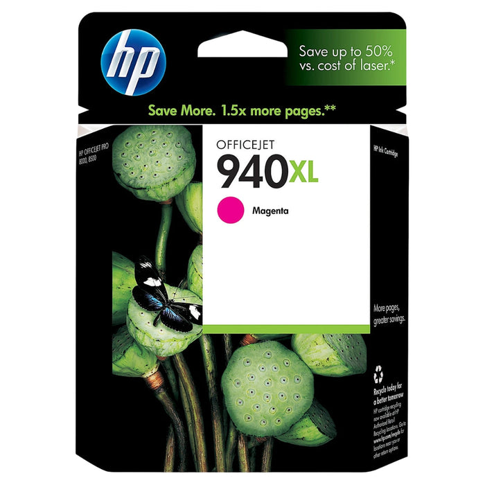 HP 940XL (C4908AN) Magenta High Yield Ink Cartridge