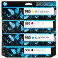 HP 980 Black and Color Ink Cartridge- 4 Pack