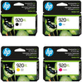 HP Genuine 920XL Black, Cyan, Magenta & Yellow Ink Cartridges
