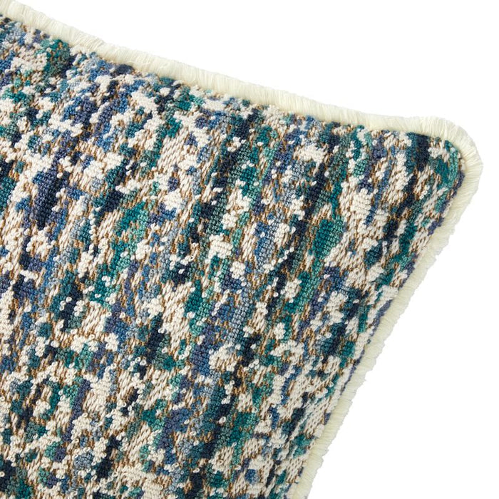 Illusion Paon Decorative Pillow by Yves Delorme Decorative Pillow 18 x 18 Paon at FIG LINENS AND HOME 5