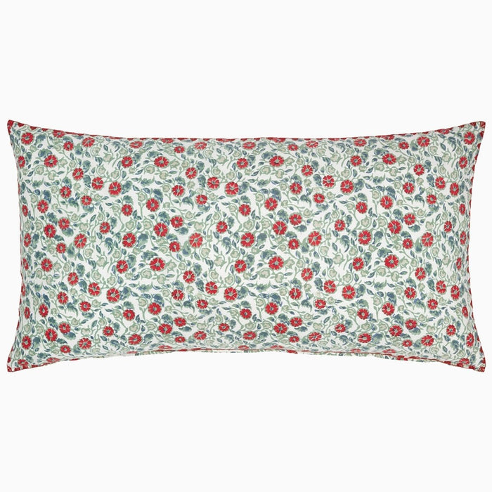Ipsita Coral Bolster by John Robshaw at Fig Linens and Home - 1