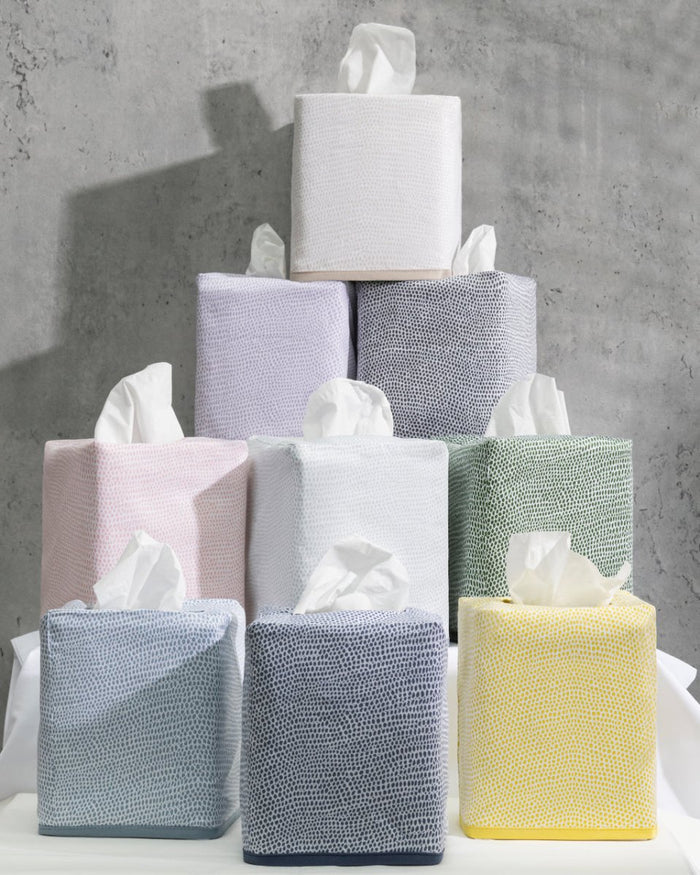 Jasper Tissue Box Covers by Matouk at Fig Linens and Home - Lifestyle Image 2