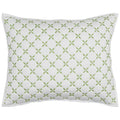 John Robshaw Layla Leaf Green Quilted Pillow Sham  | Fig Linens and Home