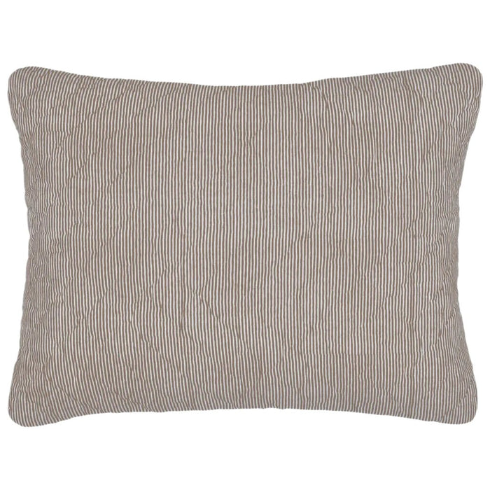 John Robshaw Nandi Coffee Brown Quilted Pillow Sham  | Fig Linens and Home