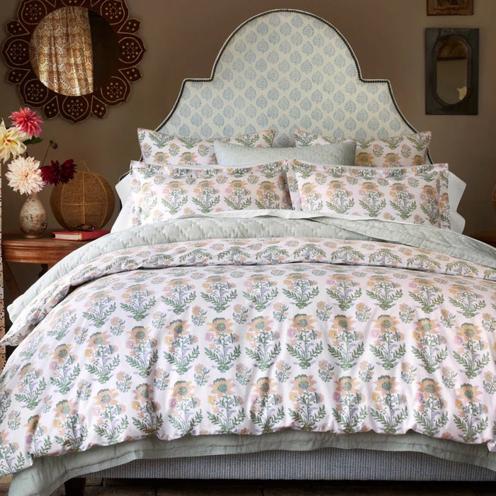 John Robshaw Nandi Sage Green Quilted Bedding  | Fig Linens and Home Lifestyle 2