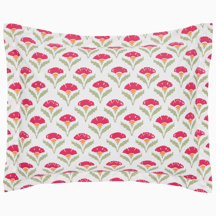Pillow Sham - John Robshaw Sara Azalea Organic Bedding at Fig Linens and Home