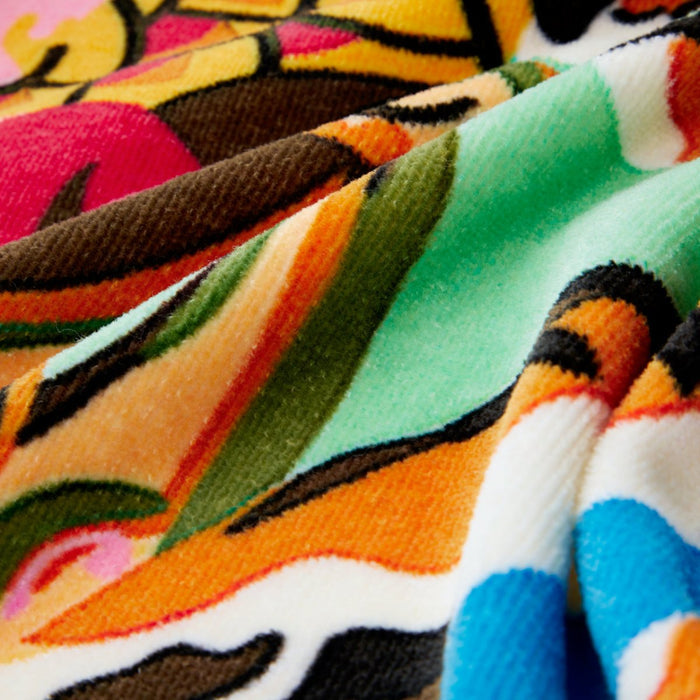 K Circus Printed Velour Beach Towel by Kenzo Paris Printed Velour Beach Towel 39" x 67" Multi at FIG LINENS AND HOME 5