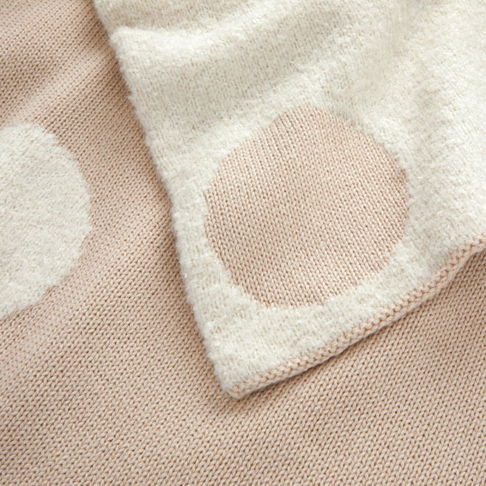 K Dot Sable Throw by Kenzo Paris Throw 51" x 67" Sable at FIG LINENS AND HOME 2