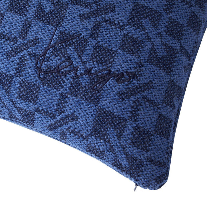 K Monogram Marine Decorative Pillow by Kenzo Paris Decorative Pillow 13" x 22" Marine at FIG LINENS AND HOME 3