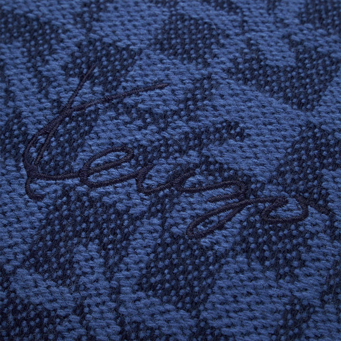 K Monogram Marine Decorative Pillow by Kenzo Paris Decorative Pillow 13" x 22" Marine at FIG LINENS AND HOME 4