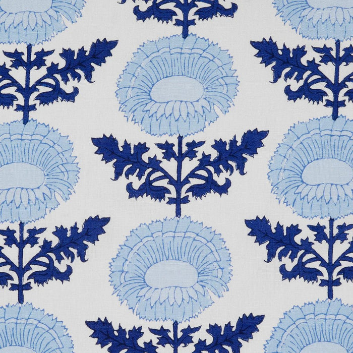 Kaavia Indigo Decorative Pillow by John Robshaw at Fig Linens and Home - Fabric Swatch