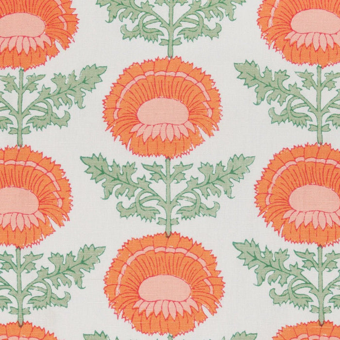 Kaavia Tangerine Decorative Pillow by John Robshaw at Fig Linens and Home - Swatch of Fabric