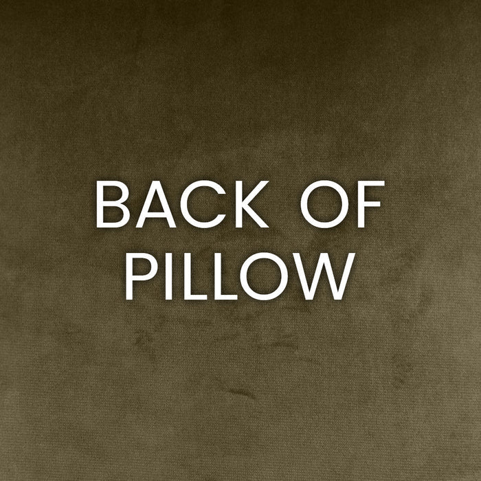 Key Pillow in Taupe - solid tan/taupe velvet back by D.V. KAP Home