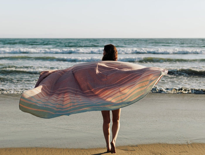 Laguna Organic Beach Blanket by Coyuchi at Fig Linens and Home - View 1