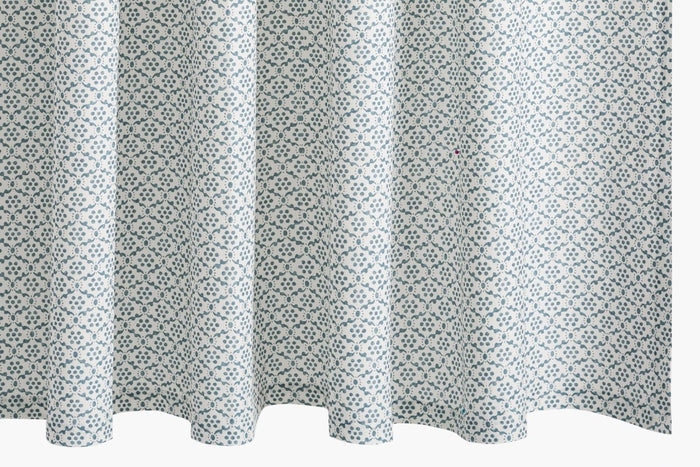 Laksha Shower Curtain by Matouk Schumacher in Lapis at Fig Linens and Home