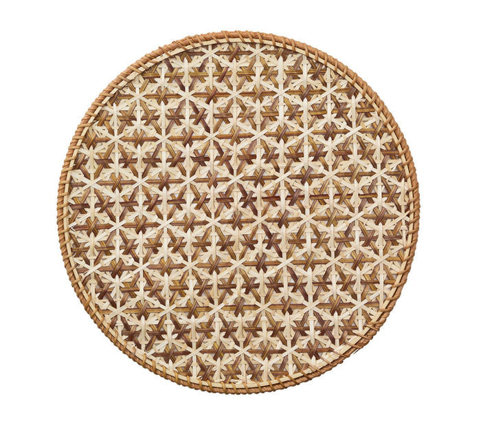 Kim Seybert Lanai Placemats in Natural & Brown | Set of 4 at Fig Linens and Home - View 1