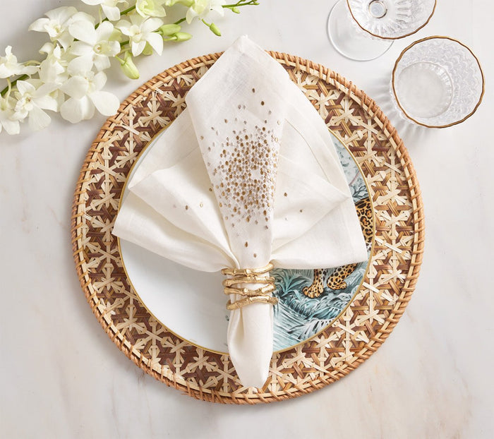 Kim Seybert Lanai Placemats in Natural & Brown | Set of 4 at Fig Linens and Home - View 5