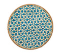 Kim Seybert Lanai Placemats in Natural & Turquoise | Set of 4 at Fig Linens and Home - View 1