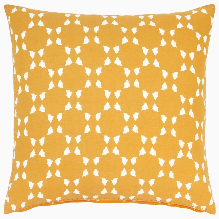 Lata Marigold Pillow by John Robshaw at Fig Linens and Home - View 1