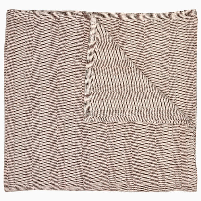 Lavanya Coffee Blanket by John Robshaw at Fig Linens and Home - 1