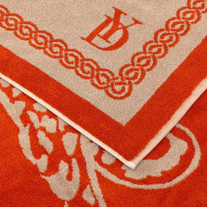 Leopard Jacquard Beach Towel by Yves Delorme at Fig Linens and Home - Pool Bath Sheet 4