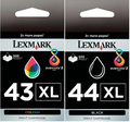 Lexmark #44XL & #43XL Black/Color Combo Pack Ink Cartridge