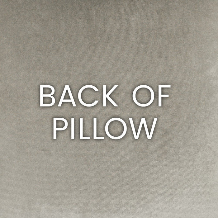 Liam Pillow in Taupe - solid tan/taupe velvet back by D.V. KAP Home