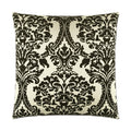 Linetta Pillow in White/Black - front view, traditional black and white pattern by D.V. KAP Home
