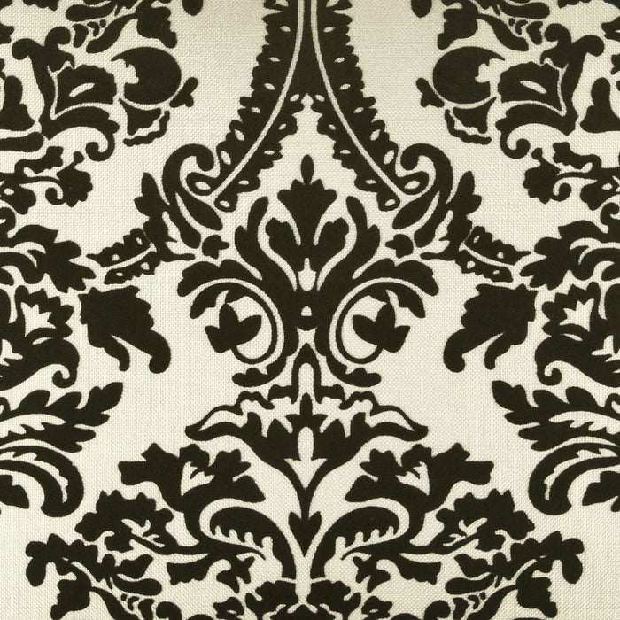 Linetta Pillow in White/Black - fabric swatch detail by D.V. KAP Home
