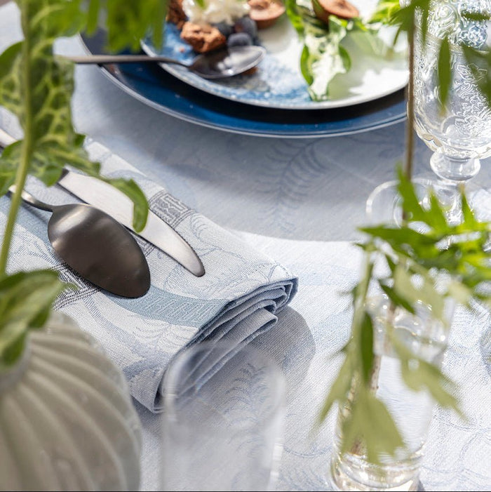 L'Orangerie Blue Napkins by Le Jacquard Français Napkin 22" X 22" - Set of 4 BLUE at FIG LINENS AND HOME 4