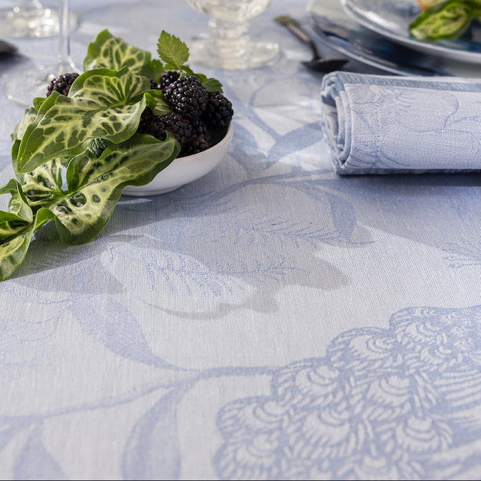 L'Orangerie Blue Tablecloth by Le Jacquard Français at Fig Linens and Home - View 4