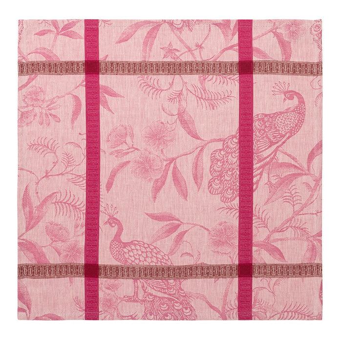 L'Orangerie Pink Napkins by Le Jacquard Français Napkin 22" X 22" - Set of 4 PINK at FIG LINENS AND HOME 2